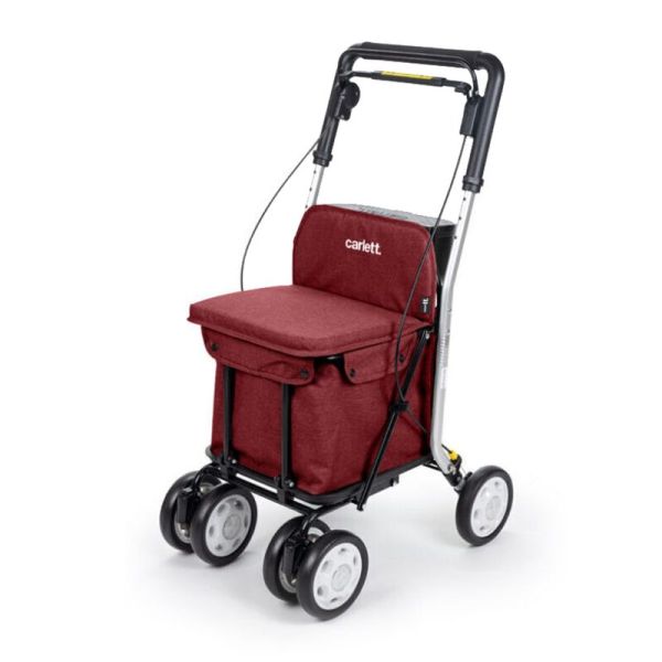 Lett800 - Déambulateur Caddy de courses - Rouge