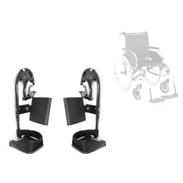 Repose-jambes pour fauteuil roulant (2 pièces)
