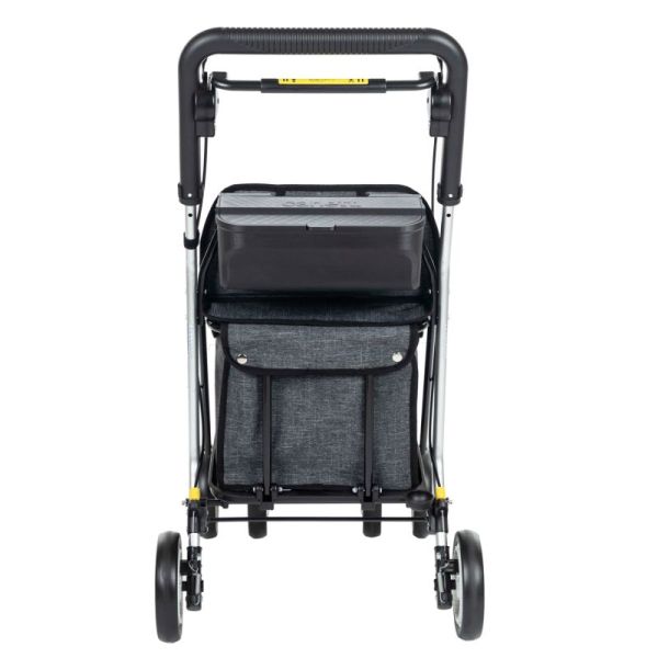 Lett800 - Déambulateur Caddy de courses - Gris