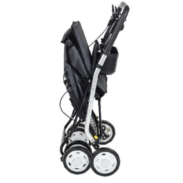 Lett800 - Déambulateur Caddy de courses - Gris