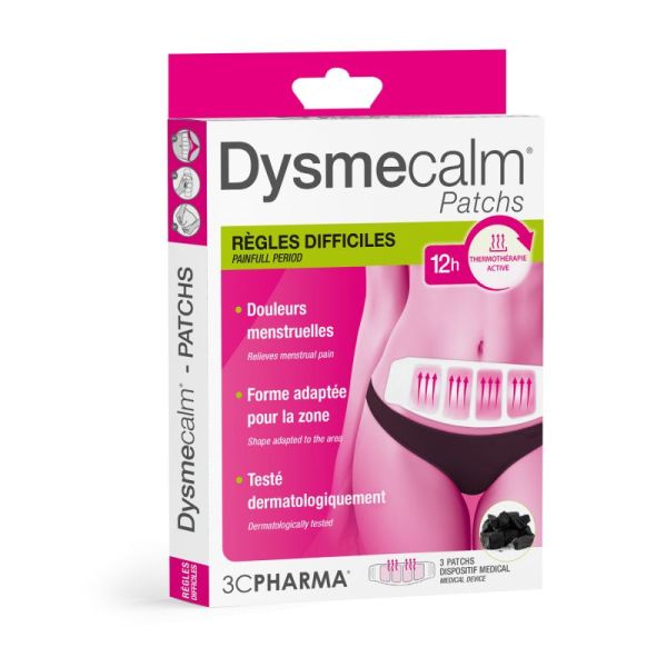 Dysmecalm - Règles douloureuses - 3 patchs