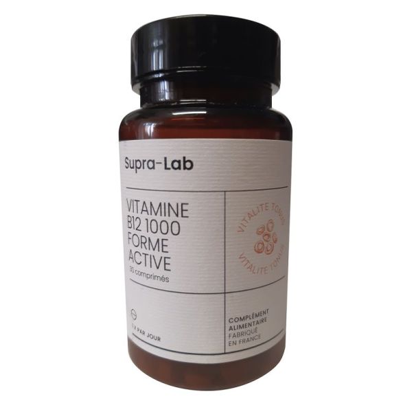 Vitamine B12 1000 Forme Active - Vitalité Tonus - 30 comprimés