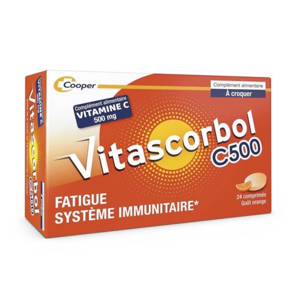 Vitascorbol C500 - Fatigue passagère et système immunitaire - 24 comprimés