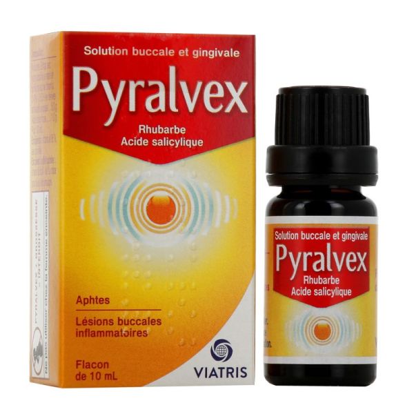 Pyralvex Solution buccale et gingivale - Aphtes Lésion buccales - Flacon 10 ml
