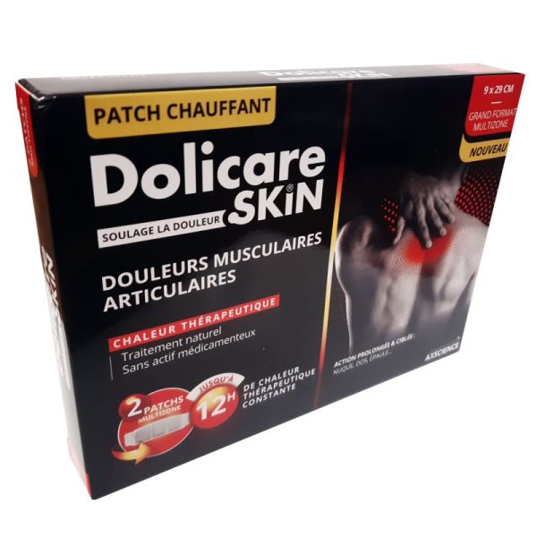 Dolicare Patchs chauffants Multizone - Petit format - 9x29CM - Par 2