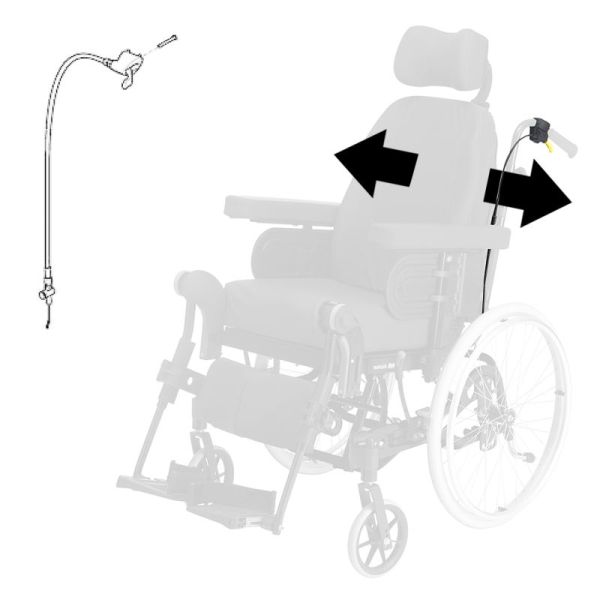 C ble De Dossier Poign e Gauche Pour Fauteuil Roulant Rea Azalea 