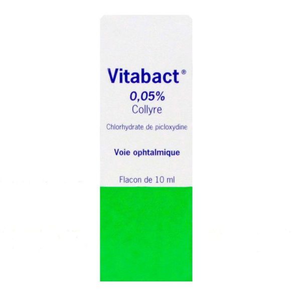Collyre Vitabact 0,05% - Infections superficielles de l'oeil  - Flacon goutte 10 ml