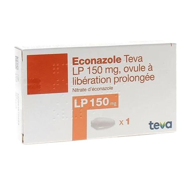 Econazole LP 150 mg - Nitrate d'éconazole - 1 Ovule à libération prolongée