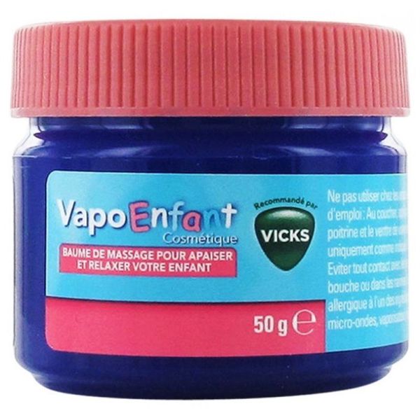 Vapo Enfant - Baume de massage pour apaiser et relaxer - 50g