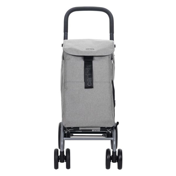 Chariot de courses 4 roues à pousser Lett 435 - Gris