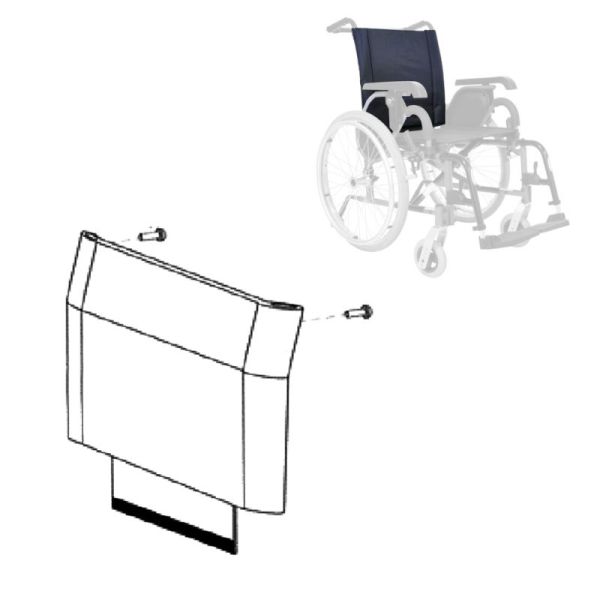 Toile de dossier pour Fauteuil roulant manuel Dossier Fixe Alto Fixe et Alto NV