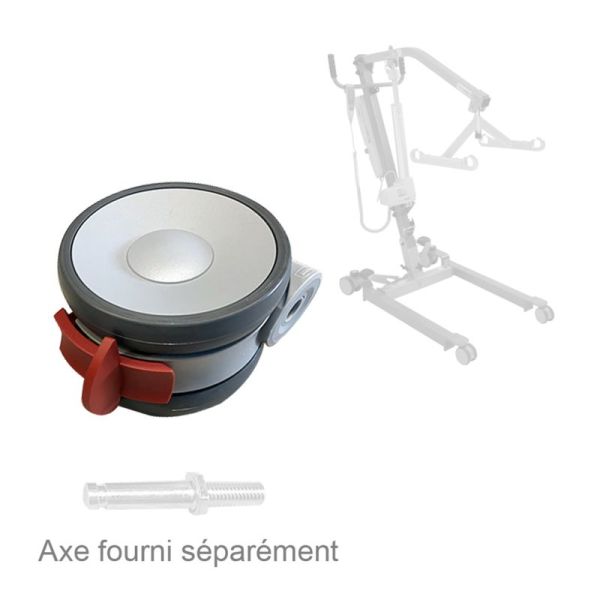 Roue arrière freinée Tente pour lève-personne Lifty 4 ou HomeLift 2 - Par 1