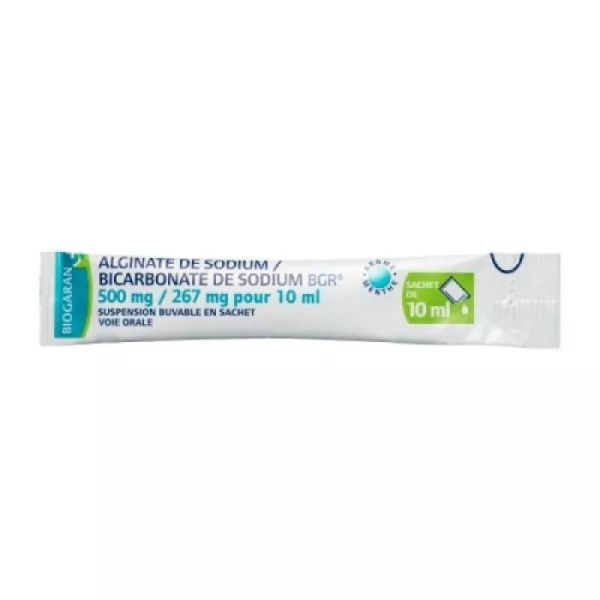 Alginate/Bicarbonate de Sodium 500mg/267mg - 24 sachets 10 ml