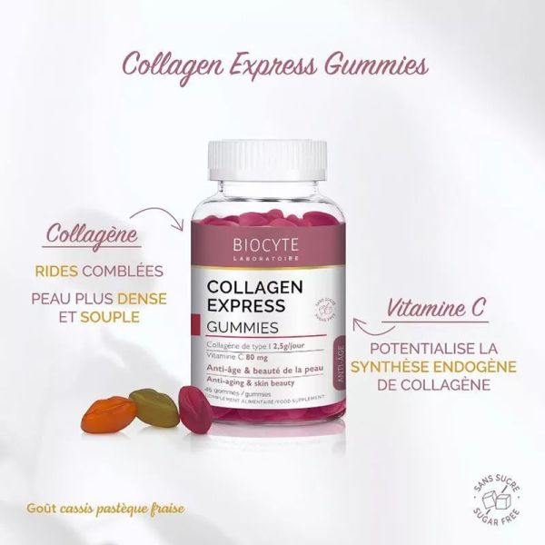 Collagen Express Gummies - Anti-âge - 45 gommes