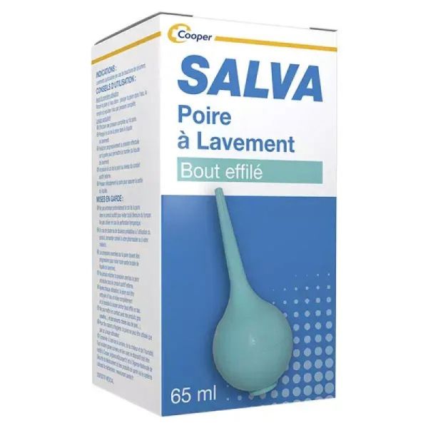 Poire Lavement Auriculaire Salva - Bout effilé - 65 ml