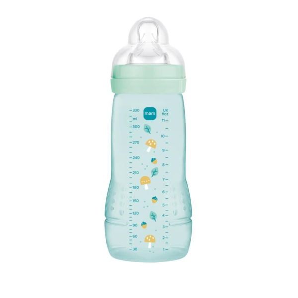 Biberon Easy Active 2e âge Ice - Bleu - 330ml - 6 mois et plus