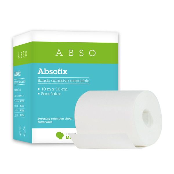 ABSOFIX Bande Adhésive Extensible 10 CM X 2,5M