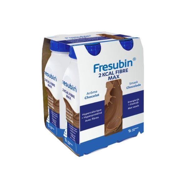 Fresubin - Drink - 2 Kcal Fibre - Boisson nutritionnelle - Chocolat - 4 x 300ml