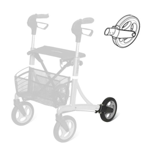 Fourche gauche avec roue pour rollator Dolomite Jazz