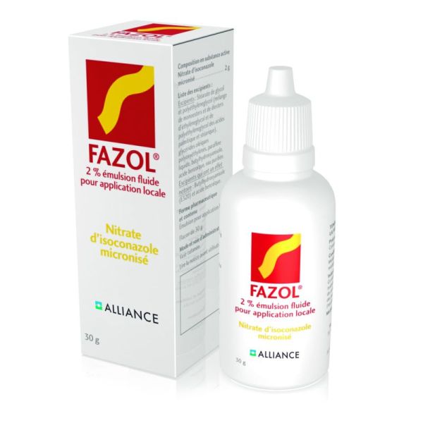 Fazol 2% émulsion - Mycoses cutanées - Flacon 30g