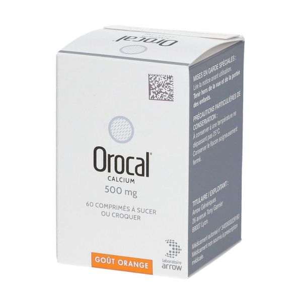 Orocal Calcium 500 mg - Carence en calcium - 60 comprimés