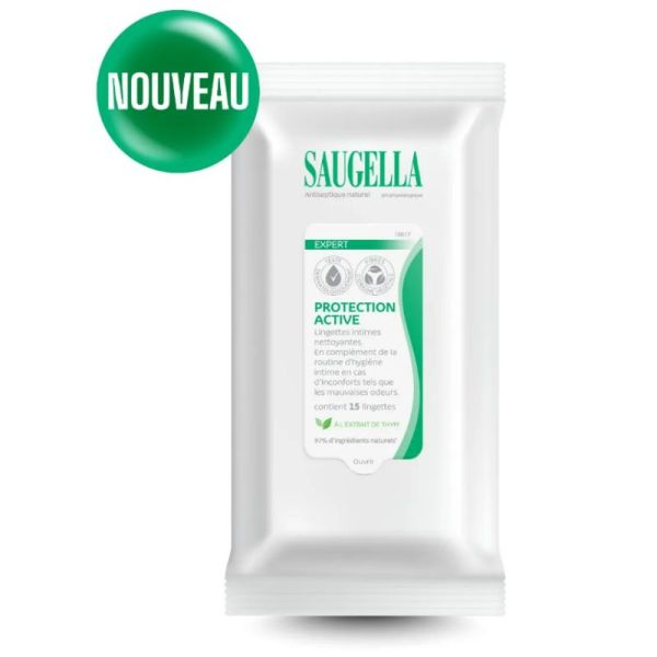 Lingettes Nettoyantes Intimes - Antiseptique Naturel - Sachet de 15