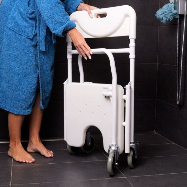Chaise de douche mobile et pliante - Tobago