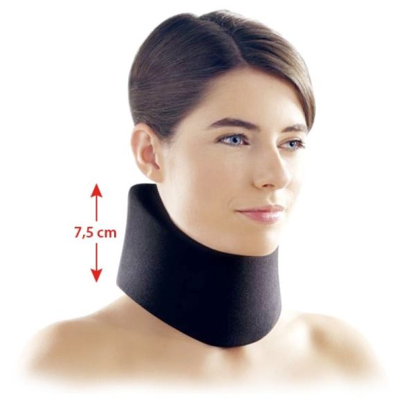 Collier cervical souple Cervix C1 noir Hauteur 7,5 cm