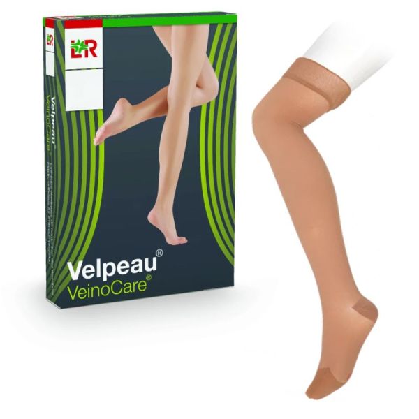 VeinoCare - Bas Microfibre Femme - Normal - Chair
