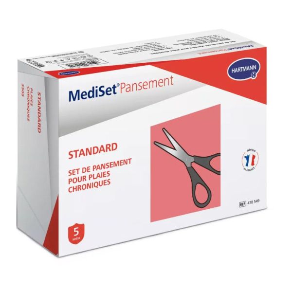 Mediset - Pansement Standard avec Ciseaux - Bte 5 pansements