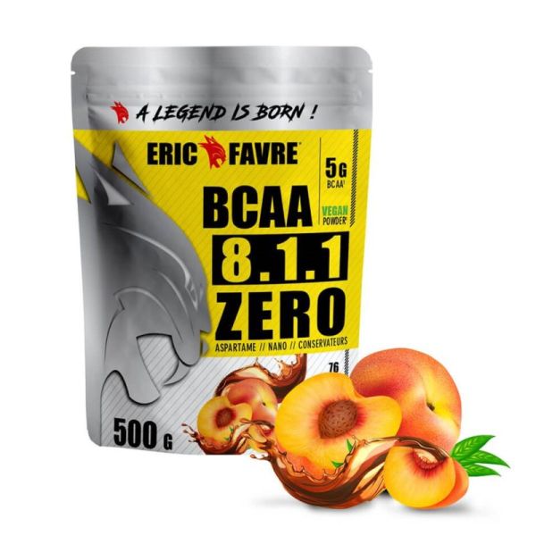 BCAA 8.1.1 Zero Vegan - Thé pêche - Sachet 500g