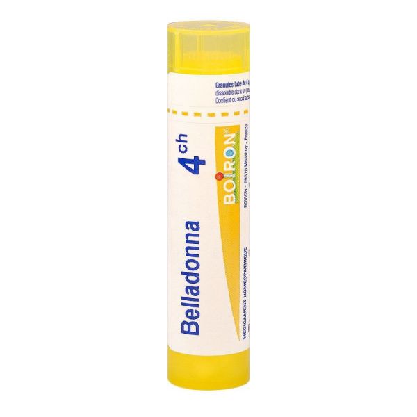 Belladonna 4ch - Angine Fièvre Ménopause - Tube Granules 4g