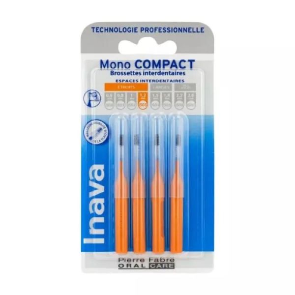 Brossette interdentaire Mono Compact - ISO 3 1,2mm - 4 brossettes