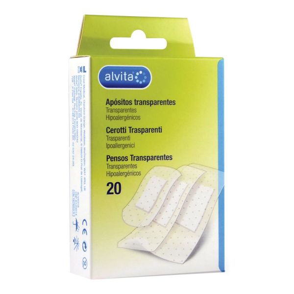 Pansement transparent adhésif - Plusieurs formats - Boîte de 20