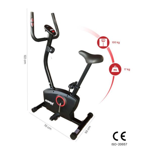 Vélo d'appartement magnétique - SV-326-2 - Noir