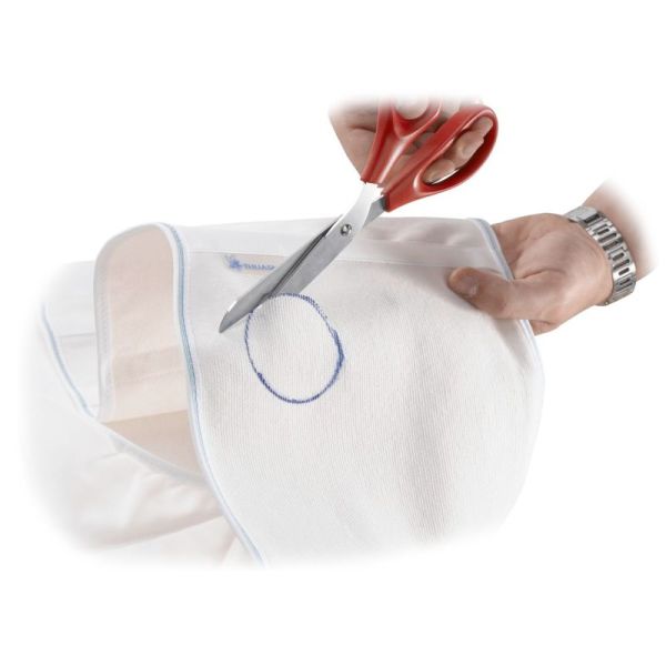 Ceinture de soutien abdominale Stomex Blanche pour patient avec une stomie