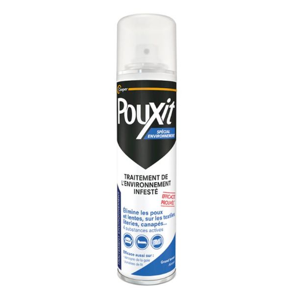 Pouxit - Traitement de l'environnement infesté - Spray 250 ml