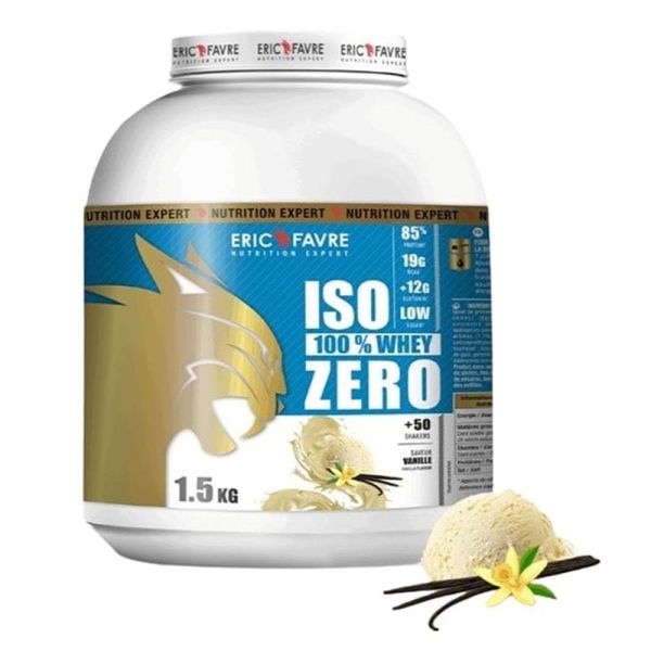Iso Zero 100% Whey Vanille - Développement et définition musculaire - Pot 1,5kg