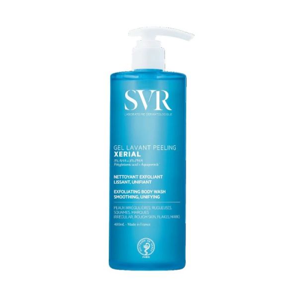 Xérial Gel Lavant Peeling - Nettoyant Exfoliant Lissant Unifiant - 400 ml
