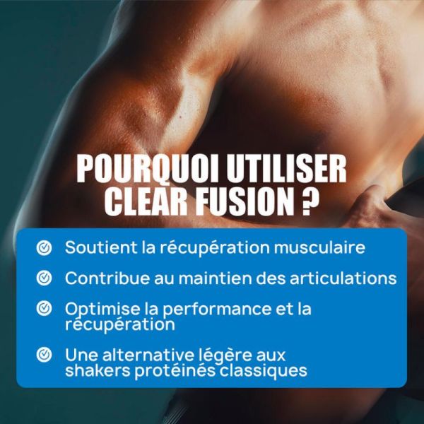 Clear Fusion Proteine - Goût Fruits de la passion - Sachet 500g