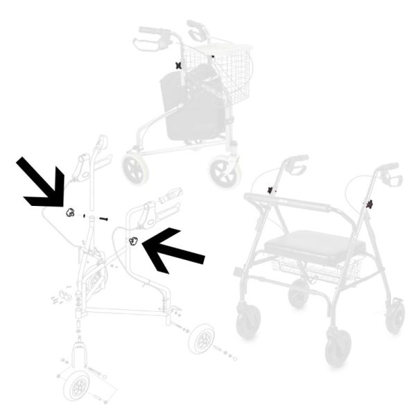 Blocage de poignées pour Rollator Madrid 2 ou Golite - Par 2
