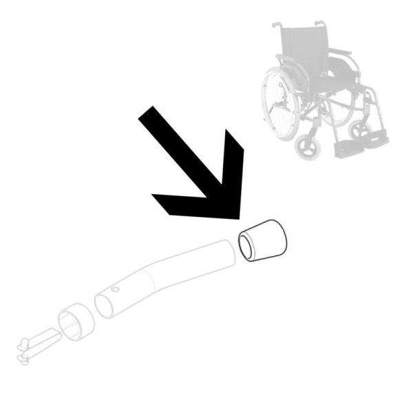 Bouchon pour tube basculeur de fauteuil roulant manuel
