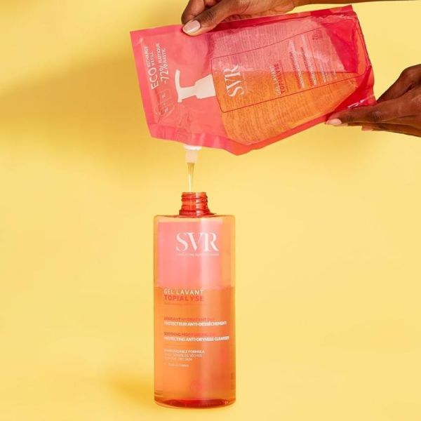 Éco-recharge 1L - Gel Lavant Topialyse - Apaisant Hydratant 24H