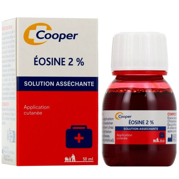 Eosine 2% - Solution asséchante - Flacon 50 ml
