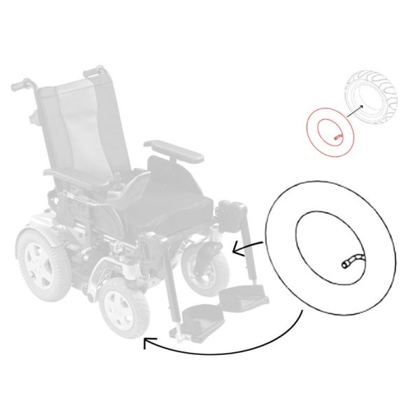 Ensemble de chambre à air pour scooter électrique, chaise roulante, camion, scooter  électrique, pneumatique F0, pneu 6x2, 6 pouces - AliExpress