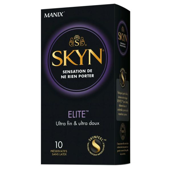 Préservatif - Skyn Elite - Ultra fin et Ultra doux - Boîte de 10 préservatifs