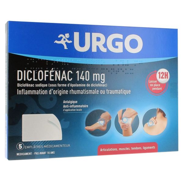Diclofenac 140 mg - 5 emplâtres