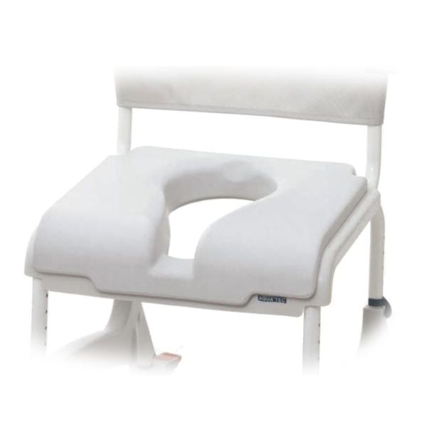 Coussin confort avec découpe intime pour chaises et fauteuils Aquatec Ocean - INVACARE