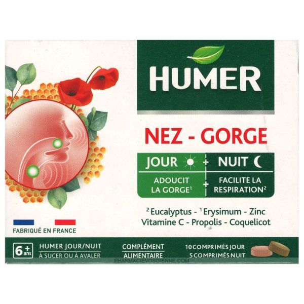 Nez Gorge - 10 Comprimés Jour + 5 Comprimés Nuit