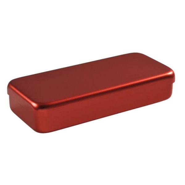 Boîte 17 x 7 cm - Aluminium Rouge